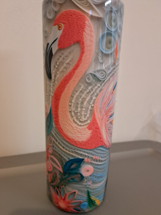 20 oz flamingo tumbler