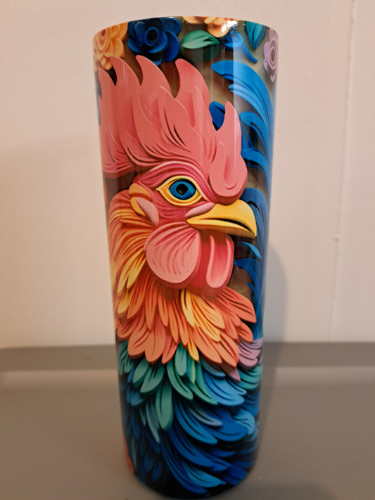 20 oz rooster tumbler