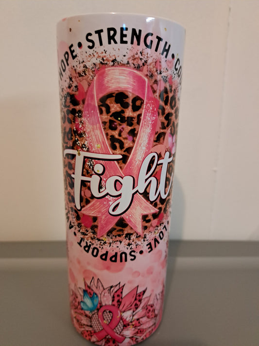 20 oz tumbler breast cancer awareness